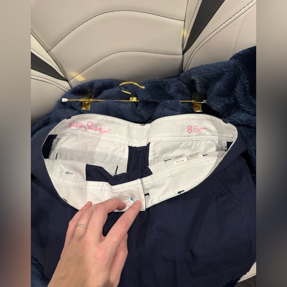 Lilly Pulitzer The Callahan Shorts in Navy Size 8 - Picture 4 of 4